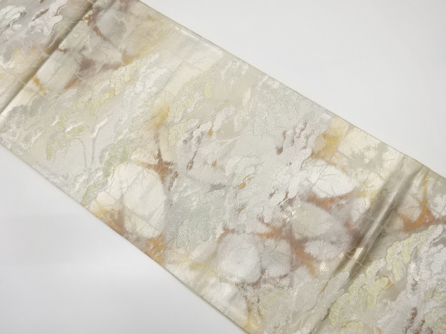 アンティーク　松模様織り出し袋帯（着用可）